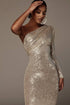 One-shoulder Oblique Collar Wrapped Chest Evening Dress